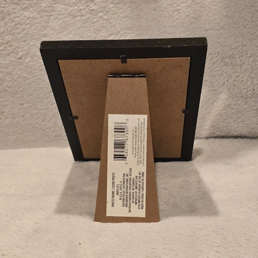 Greenbrier Rustic Wood and Corrugated Galvanized Metal Clip Photo Frame 3.5x3.5